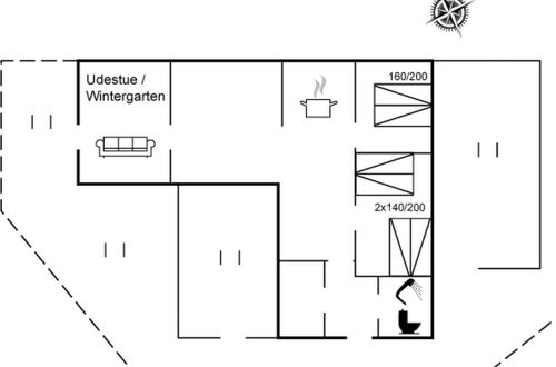 Photo 2 - 2 bedroom House in Aabybro with terrace