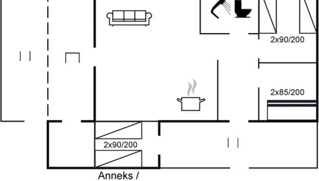 Haus mit 2 Schlafzimmern in Lønstrup mit terrasse - Foto 2