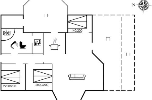 Foto 23 - Casa con 3 camere da letto a Lønstrup con terrazza e sauna