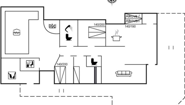 Casa con 3 camere da letto a Vesterø Havn con piscina privata e terrazza - Foto 2