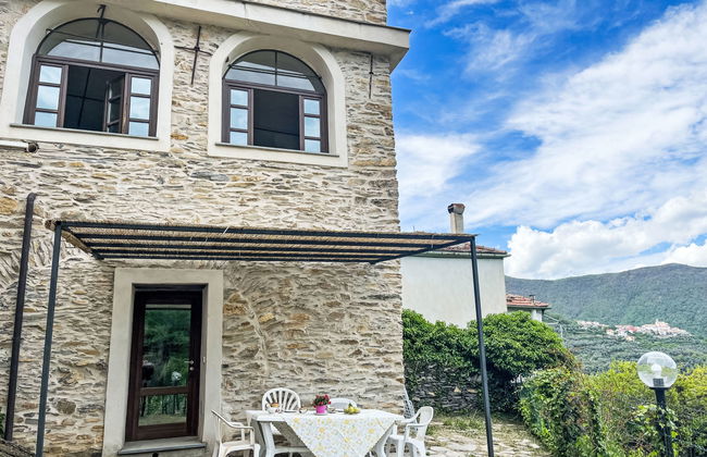 Apartamento de 2 quartos em Prelà com piscina e jardim - Foto 6