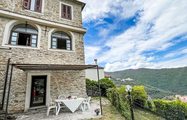 Apartamento de 2 quartos em Prelà com piscina e jardim - Foto 31