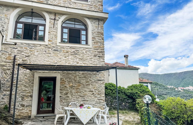 Apartamento de 2 quartos em Prelà com piscina e jardim - Foto 44