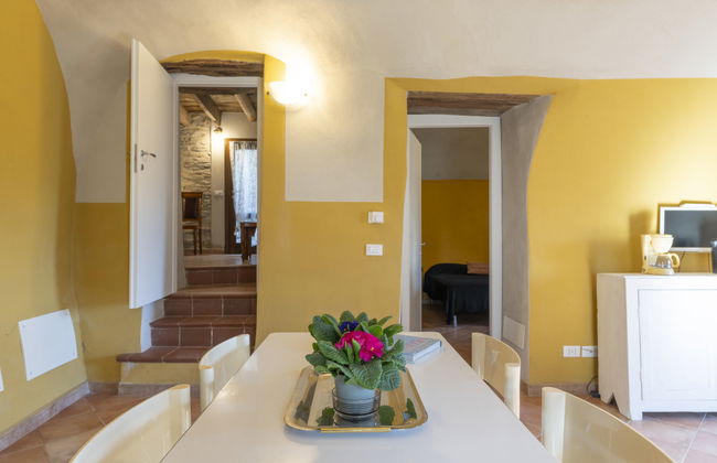 Apartamento de 2 quartos em Prelà com piscina e jardim - Foto 18