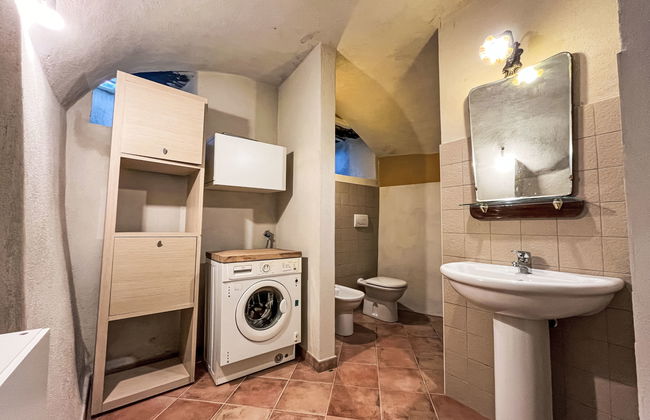 Apartamento de 2 quartos em Prelà com piscina e jardim - Foto 35