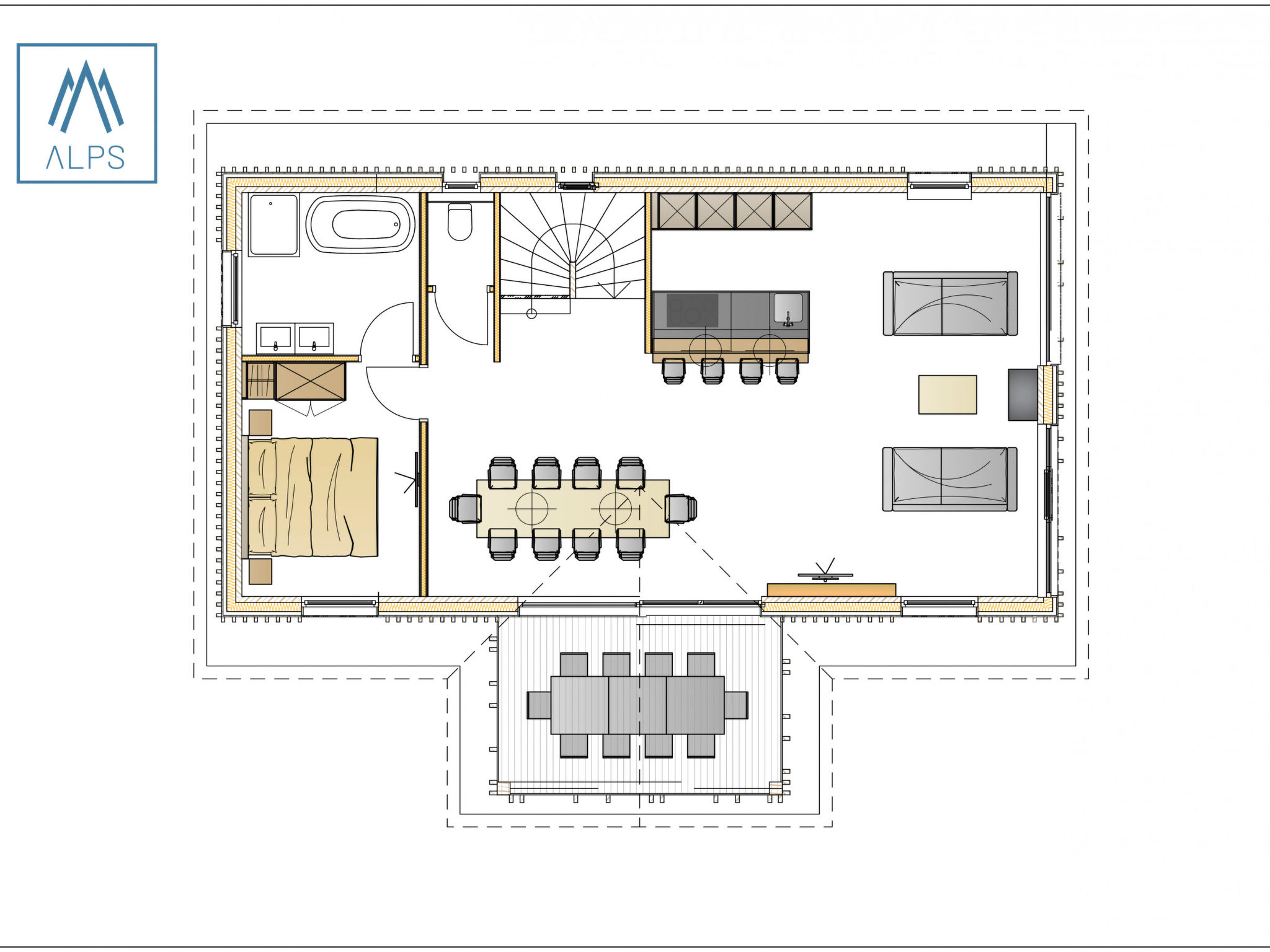 Foto 9 - Casa de 5 quartos em Haus com piscina privada e jardim