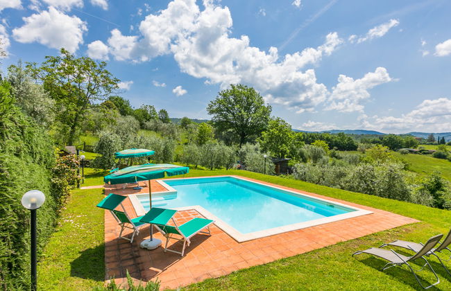 Apartamento de 2 quartos em Greve in Chianti com piscina e jardim - Foto 26