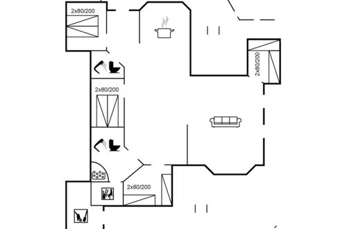 Foto 2 - Casa de 4 quartos em Saksild Strand com sauna