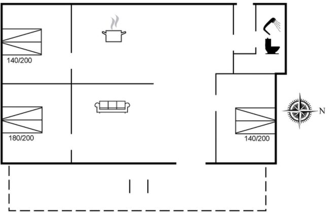 Casa de 3 quartos em Borup com terraço - Foto 2