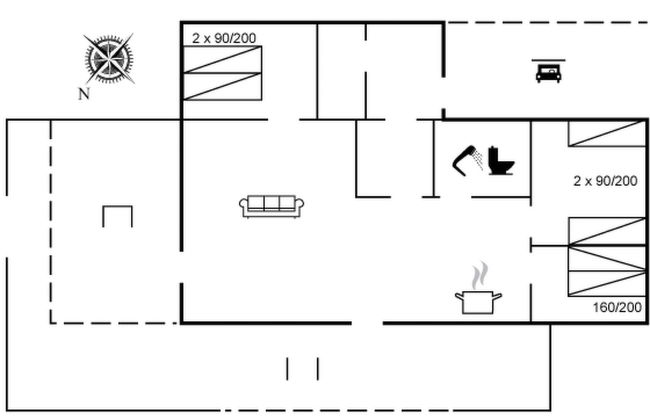 Casa de 3 quartos em Bogense com terraço - Foto 2