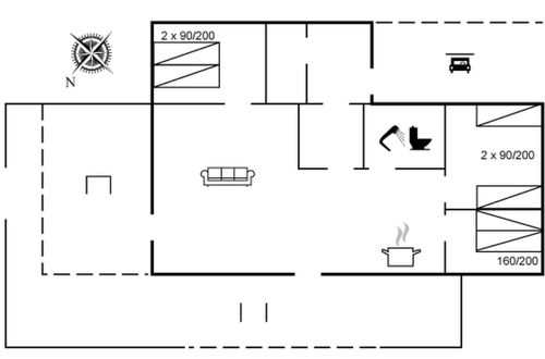 Foto 2 - Casa con 3 camere da letto a Bogense con terrazza
