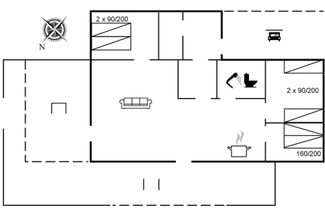 Foto 2 - Casa con 3 camere da letto a Bogense con terrazza