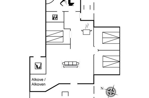 Photo 2 - Maison de 3 chambres à Vejlby Fed avec terrasse et sauna