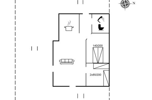 Foto 21 - Casa de 2 quartos em Nysted com terraço