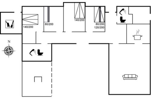 Foto 2 - Casa de 4 quartos em Hals com terraço