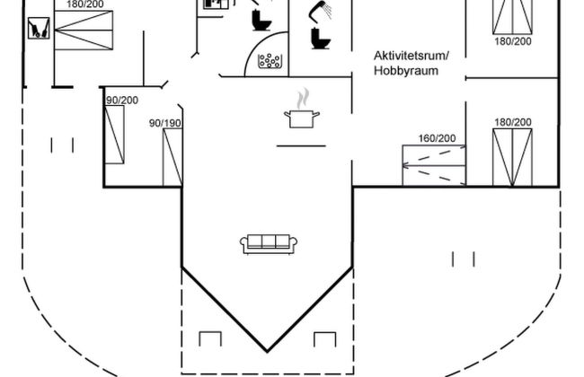Casa con 4 camere da letto a Vinderup con terrazza e sauna - Foto 2