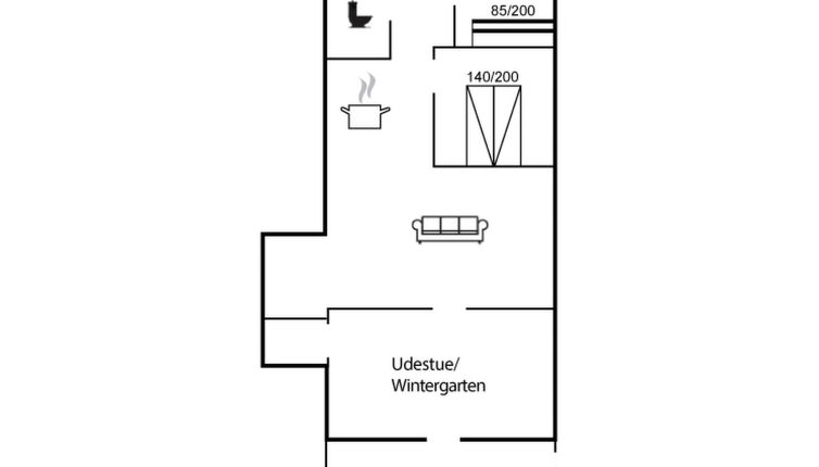 Foto 1 - Casa de 2 quartos em Oksbøl com terraço