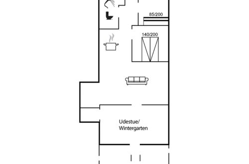 Foto 1 - Casa de 2 quartos em Oksbøl com terraço