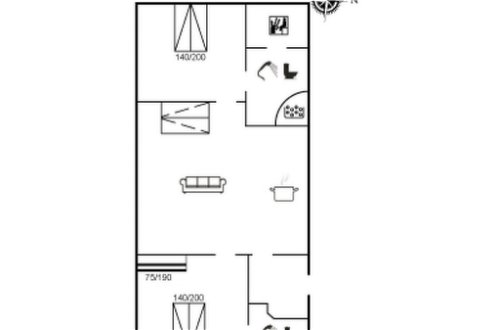 Foto 16 - Casa de 2 quartos em Jerup com terraço e sauna
