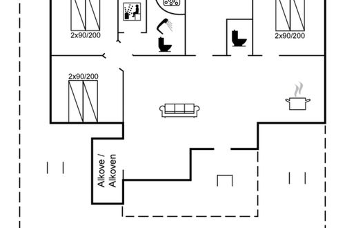Photo 2 - 3 bedroom House in Toftlund with terrace and sauna