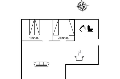 Foto 8 - Casa de 2 quartos em Tarm com terraço