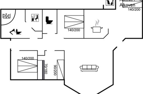 Foto 16 - Casa con 3 camere da letto a Hals con terrazza e sauna