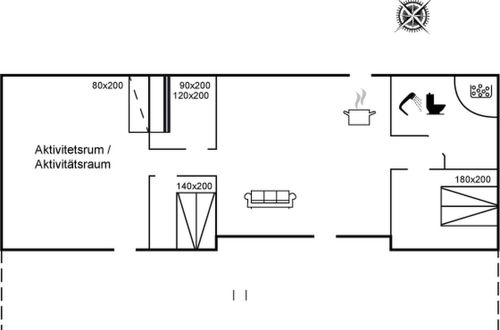 Foto 2 - Casa de 3 quartos em Blokhus com terraço