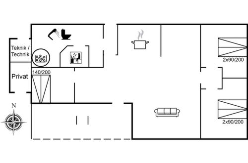 Foto 23 - Casa con 3 camere da letto a Rømø con terrazza e sauna