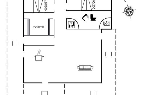 Foto 2 - Casa de 3 quartos em Klitmøller com sauna