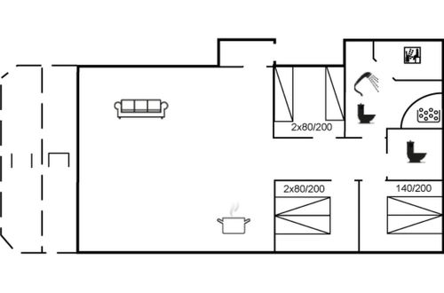 Foto 19 - Casa de 3 quartos em Væggerløse com terraço e sauna