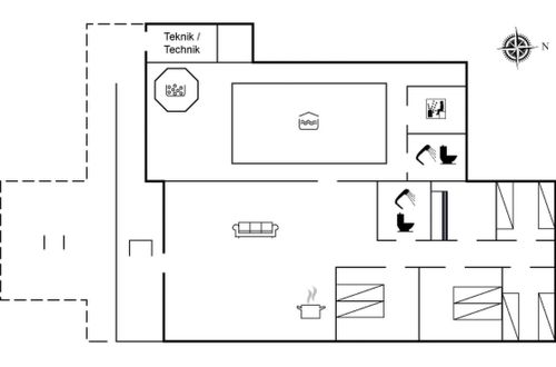 Foto 2 - Casa de 5 quartos em Vejers Strand com piscina privada e terraço