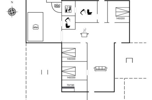 Foto 2 - Haus mit 4 Schlafzimmern in Klitmøller mit privater pool und sauna