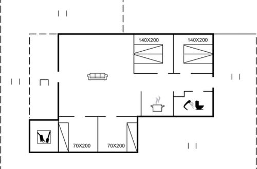 Foto 2 - Casa de 4 quartos em Løkken com terraço