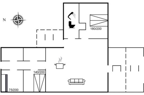 Foto 2 - Casa de 3 quartos em Løkken com terraço