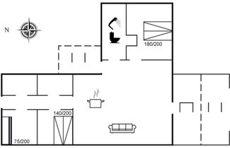 Foto 2 - Casa de 3 quartos em Løkken com terraço