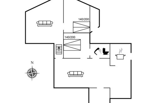 Foto 25 - Casa de 2 quartos em Løkken com terraço