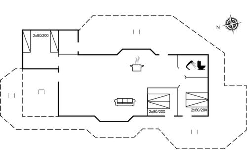 Foto 2 - Casa de 3 quartos em Hasle com terraço