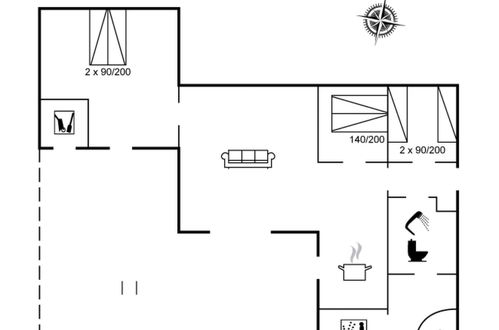 Photo 18 - Maison de 3 chambres à Aakirkeby avec terrasse et sauna