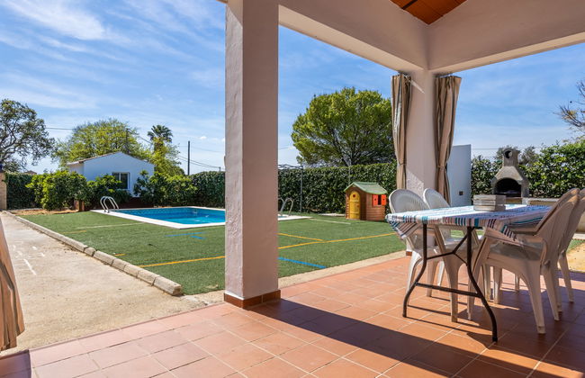 Casa de 4 quartos em Sanlúcar la Mayor com piscina privada e jardim - Foto 25