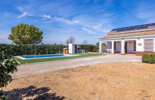 Casa de 4 quartos em Sanlúcar la Mayor com piscina privada e jardim - Foto 29