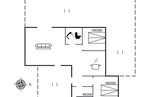 Foto 2 - Casa de 3 quartos em Løkken com terraço