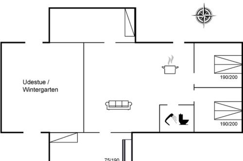 Foto 2 - Casa de 3 quartos em Løkken com terraço