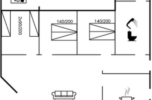 Foto 19 - Casa con 3 camere da letto a Klitmøller con terrazza e sauna