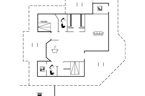 Foto 2 - Casa de 3 quartos em Blokhus com terraço e sauna
