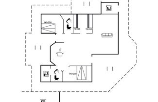 Foto 2 - Casa de 3 quartos em Blokhus com terraço e sauna