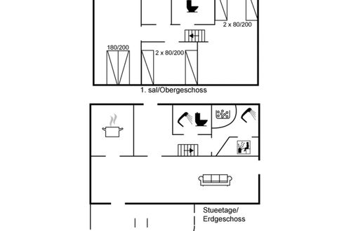 Photo 2 - Maison de 3 chambres à Vejers Strand avec terrasse et sauna