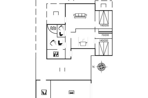 Foto 2 - Casa de 3 quartos em Saltum com terraço e sauna