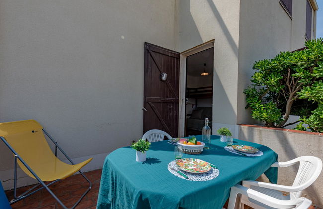 Apartamento de 1 quarto em Le Barcarès com jardim e terraço - Foto 6