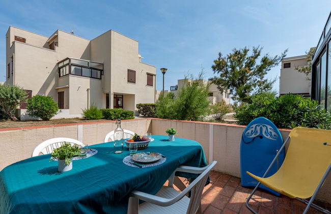 Apartamento de 1 quarto em Le Barcarès com jardim e terraço - Foto 1