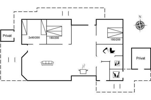 Foto 30 - Casa con 3 camere da letto a Klitmøller con terrazza e sauna